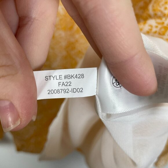 JCREW Yellow Floral Ruffle Top Balloon Sleeve Blouse - Picture 11 of 11